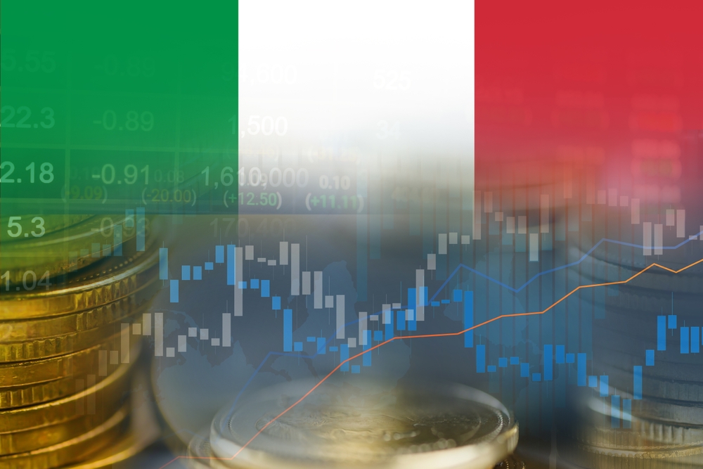 Grafico delle previsioni del Pil italiano