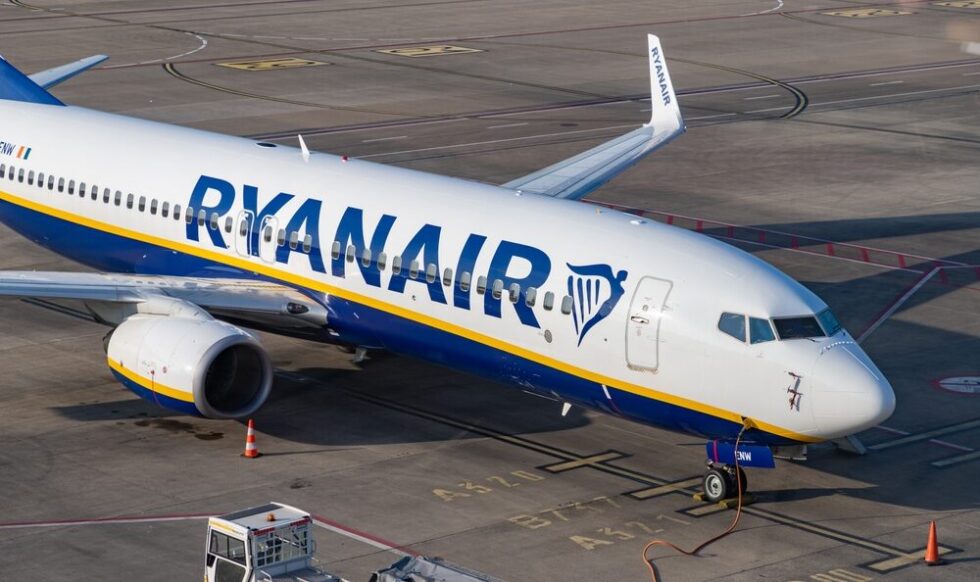 Aereo Ryanair in volo