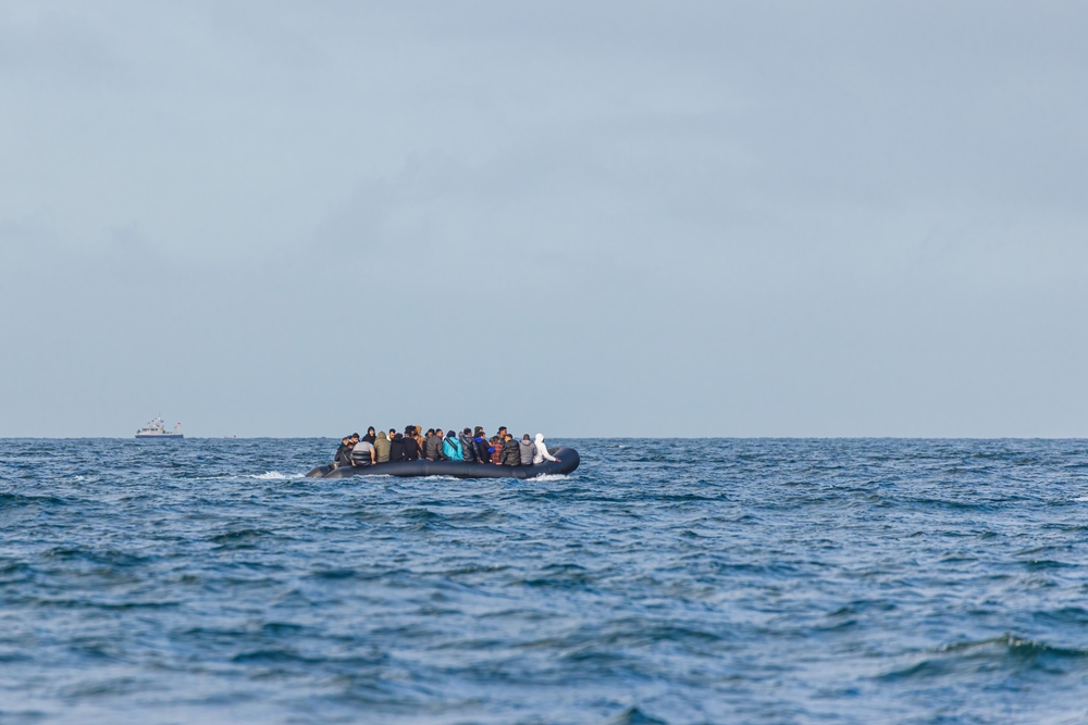 Immagine di un'operazione di soccorso a Lampedusa