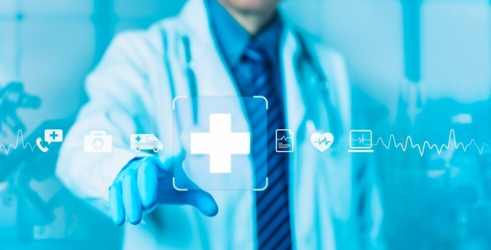 Rappresentazione grafica dell'IA in sanità