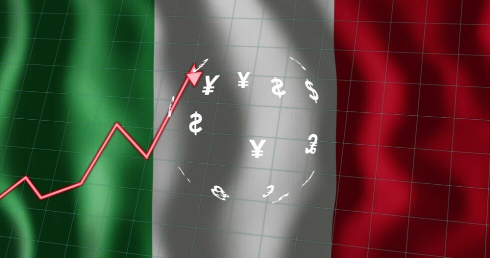 Grafico sull'andamento delle società quotate italiane