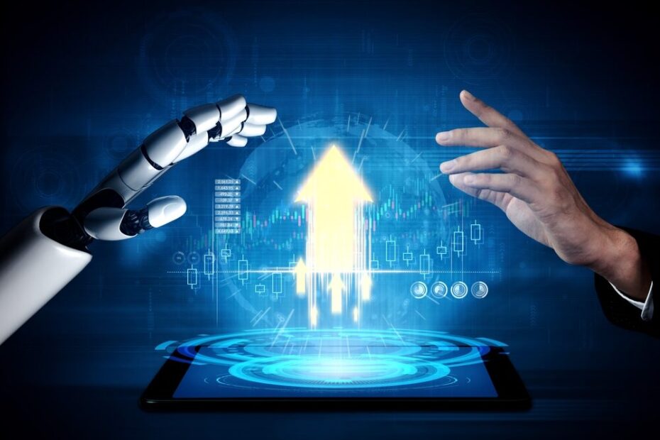 Illustrazione sull'adozione dell'intelligenza artificiale nelle imprese