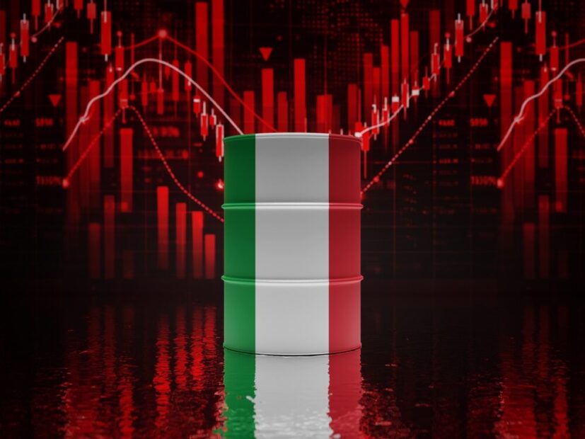 Grafico sull'andamento del PIL italiano nel 2026
