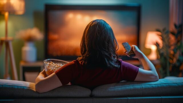 Grafico sull'andamento della visione televisiva e streaming in Italia
